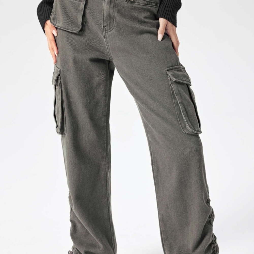 Cider Sz M NWT  - Gray Cargo Pants with Sturdy Material and Straight Fit - Picture 11 of 13